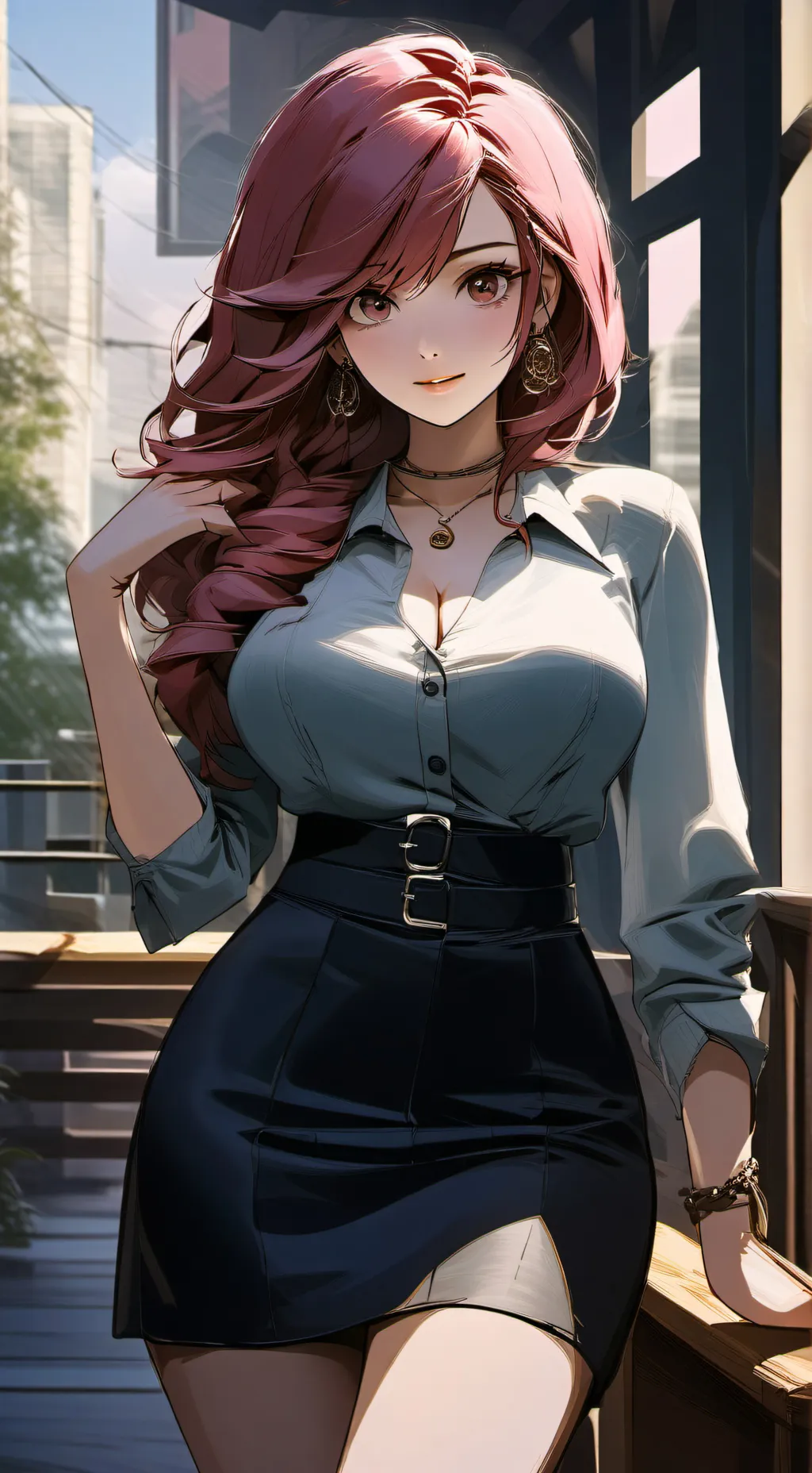 ai character: girlfriend (sexy) background