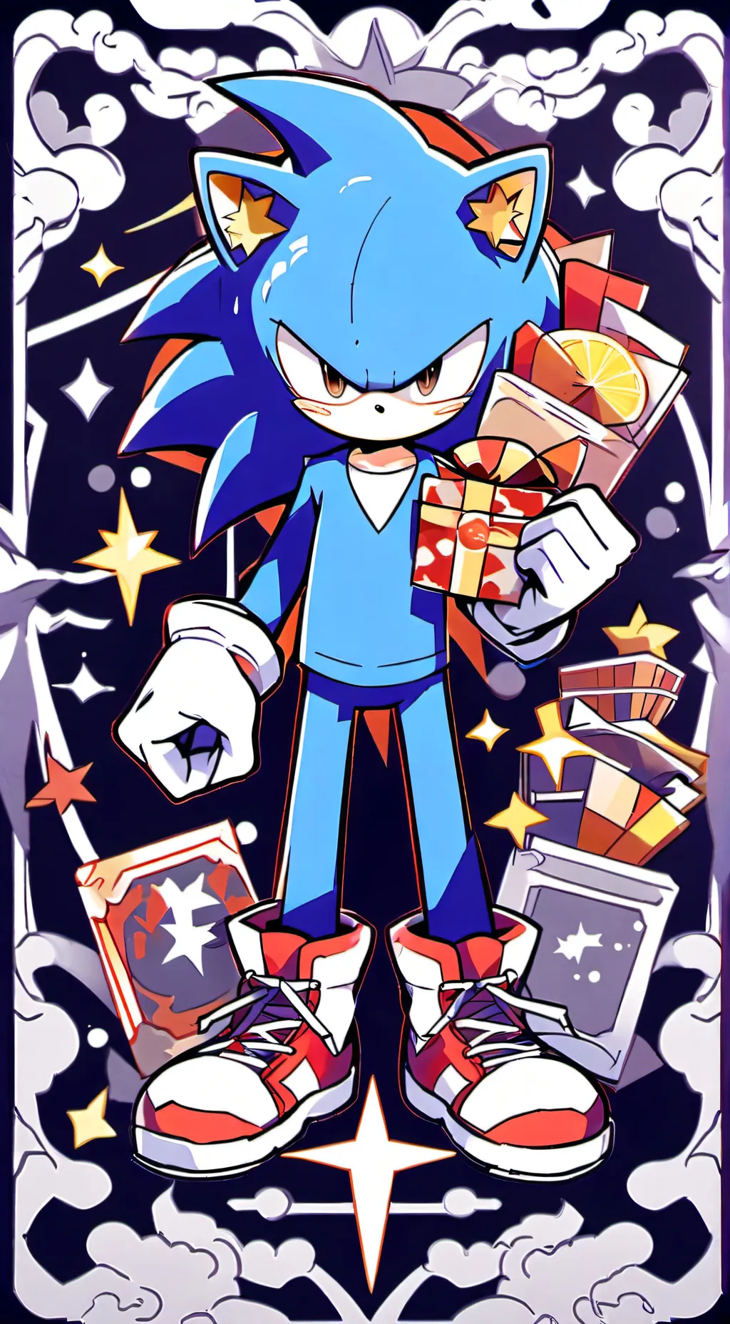 ai character: sonics birthday background