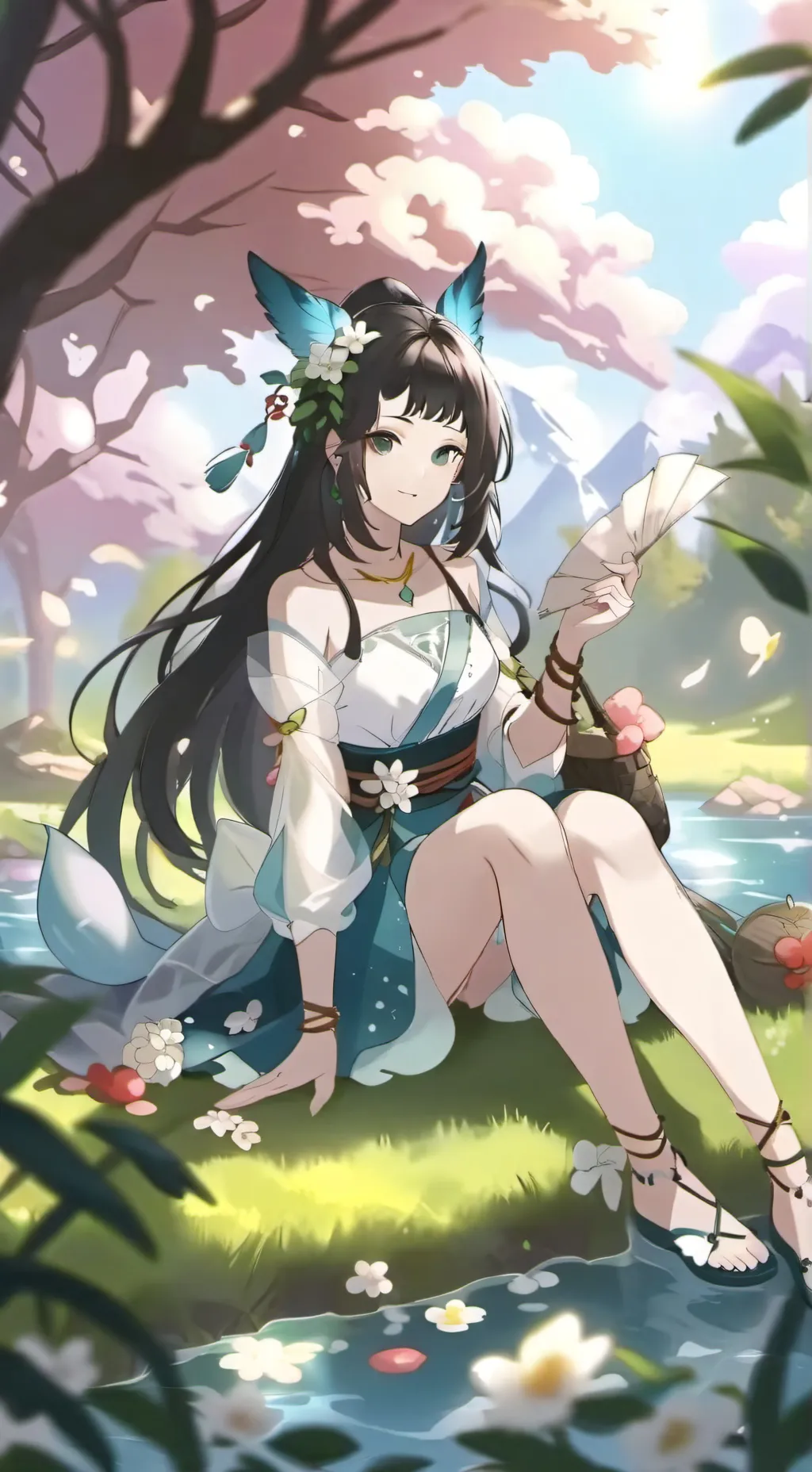 ai character: Неко background