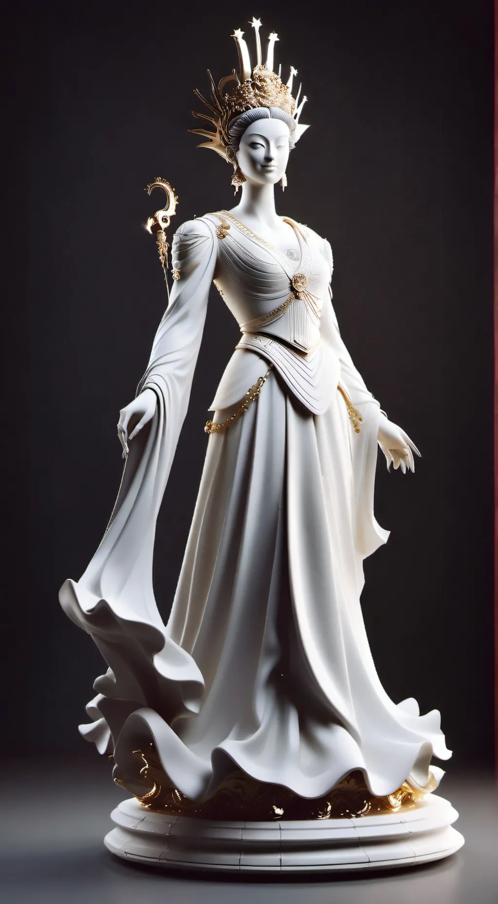 ai character: estatua background