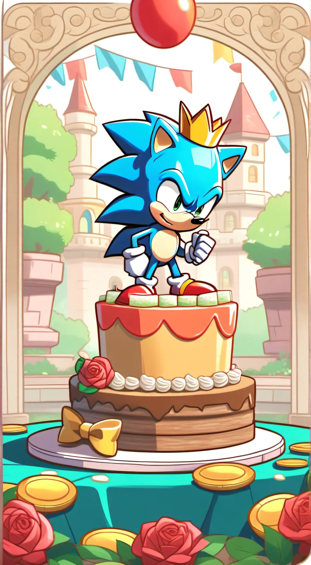 ai character: sonic's birthday  background