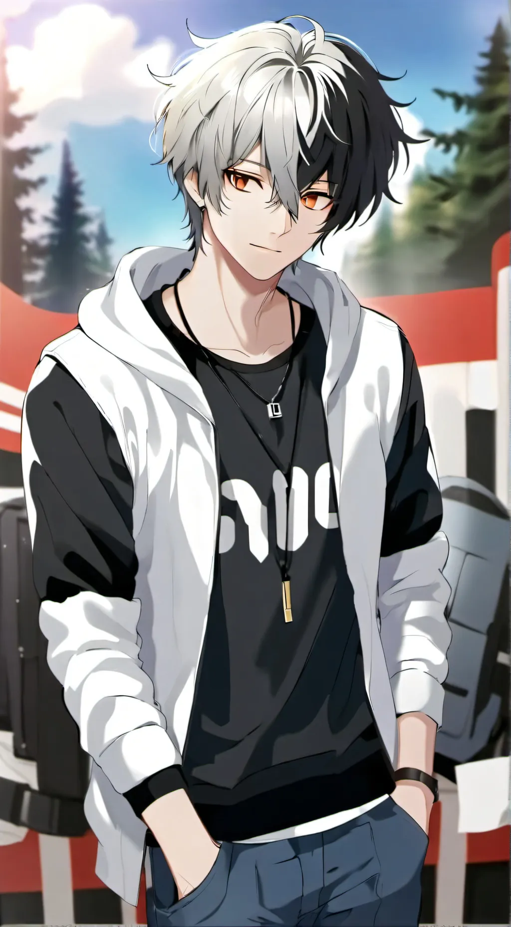 ai character: ash background