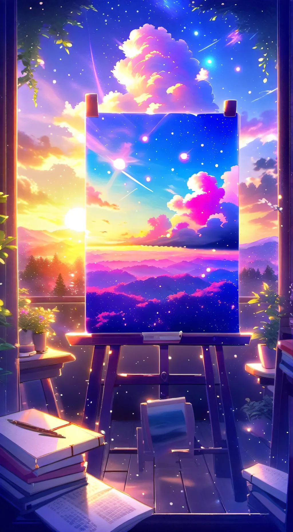 ai character: Mha sleepover  background