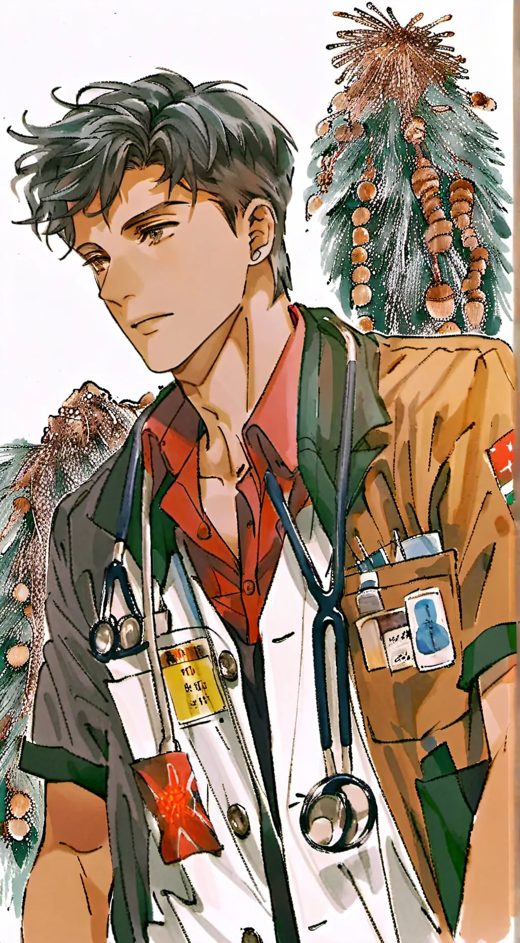 ai character: Luke josif  background