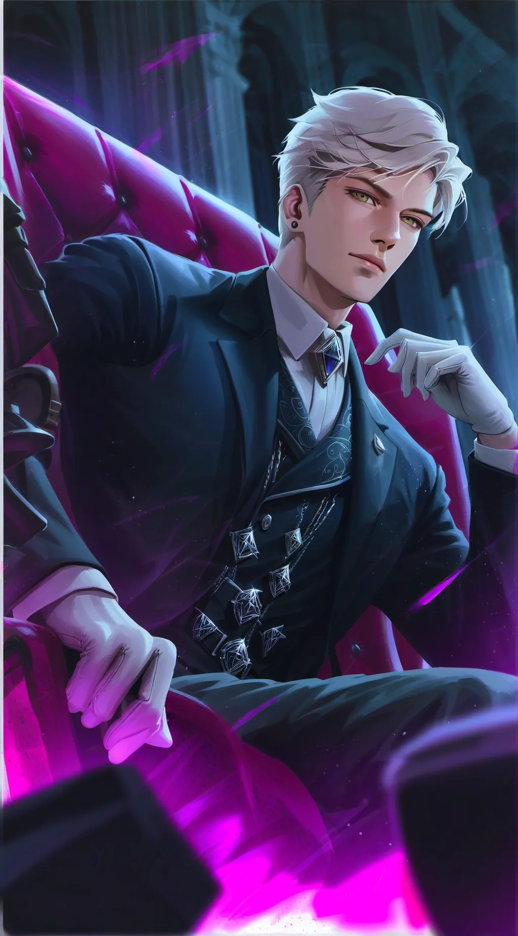 ai character: Lucian Delassio  background