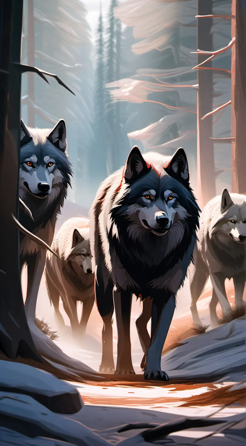 ai character: Wolf pack :D background