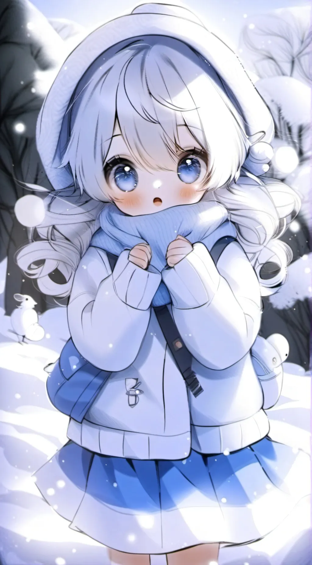 ai character: ❄️Kiki🥶 background