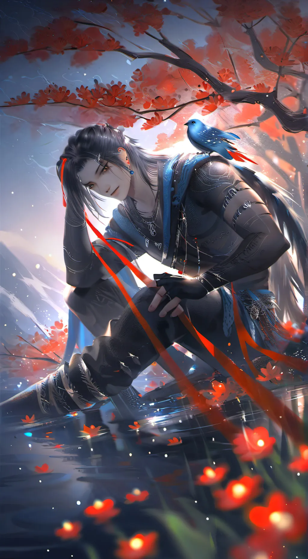 ai character: me burning my lolo background