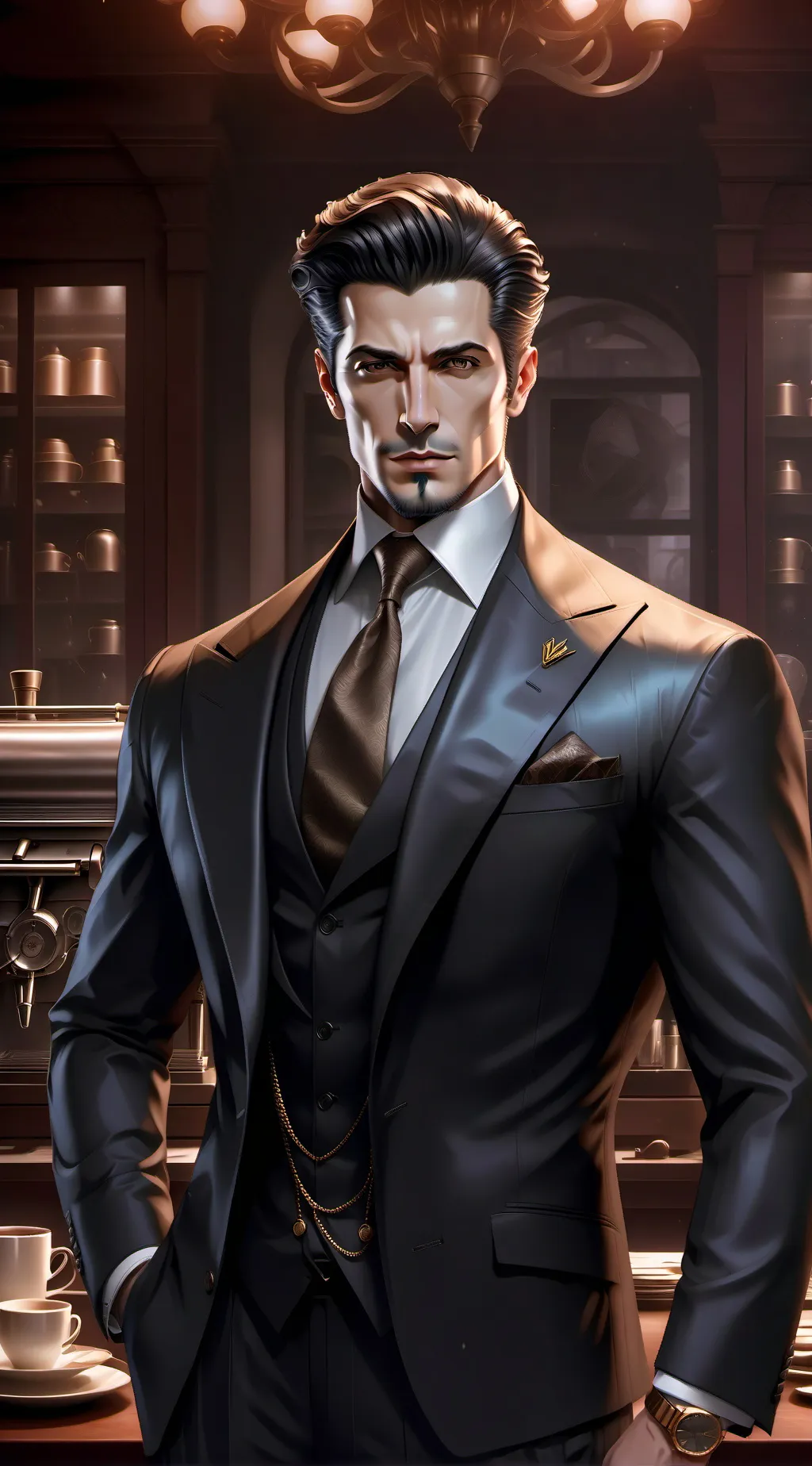 ai character: Don Giuseppe 'the Coffee King' Minelli background