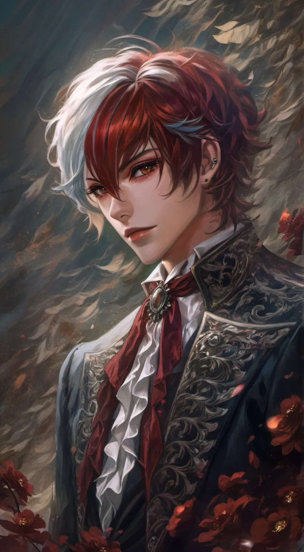 ai character: shoto todoroki  background