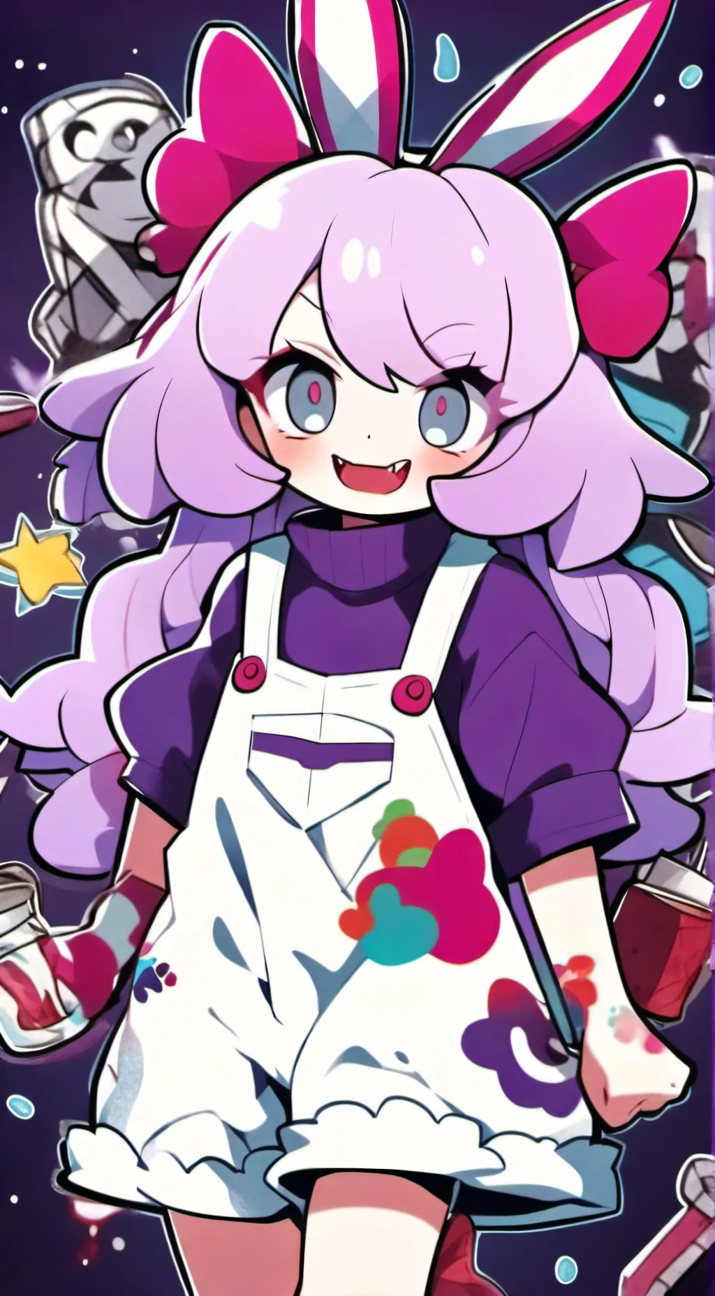 ai character: :3 background