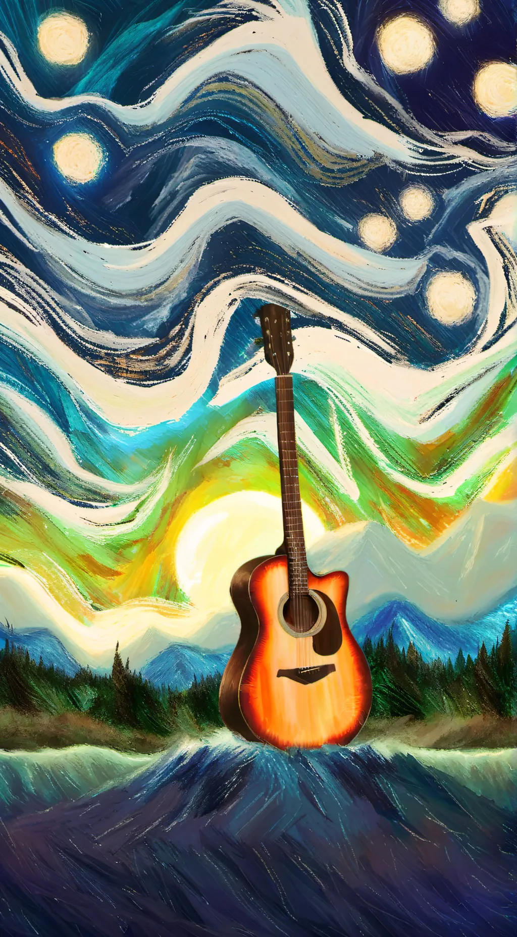 ai character: Izuku (guitar) background