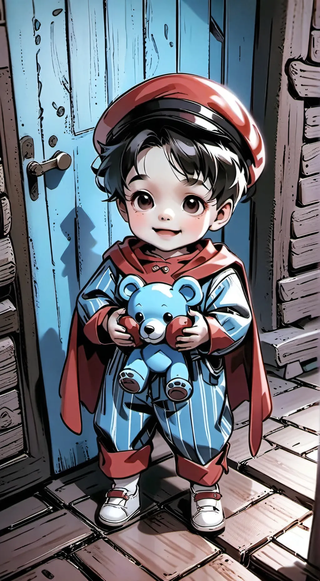 ai character: cute baby background