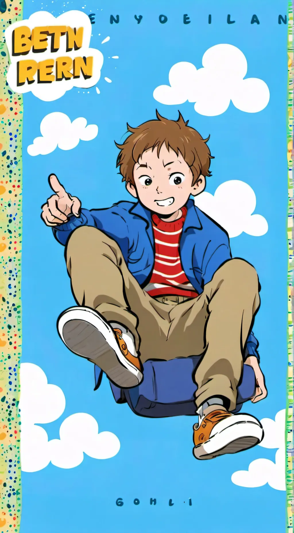 ai character: horrid Henry  background