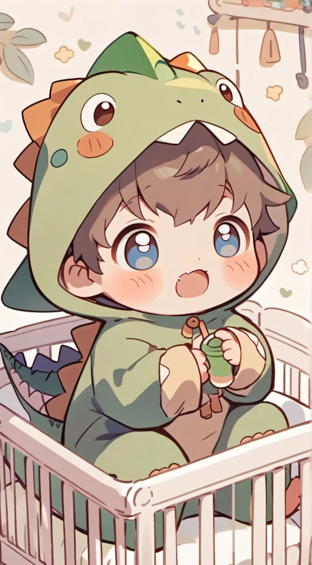 ai character: Tommy🦖 background