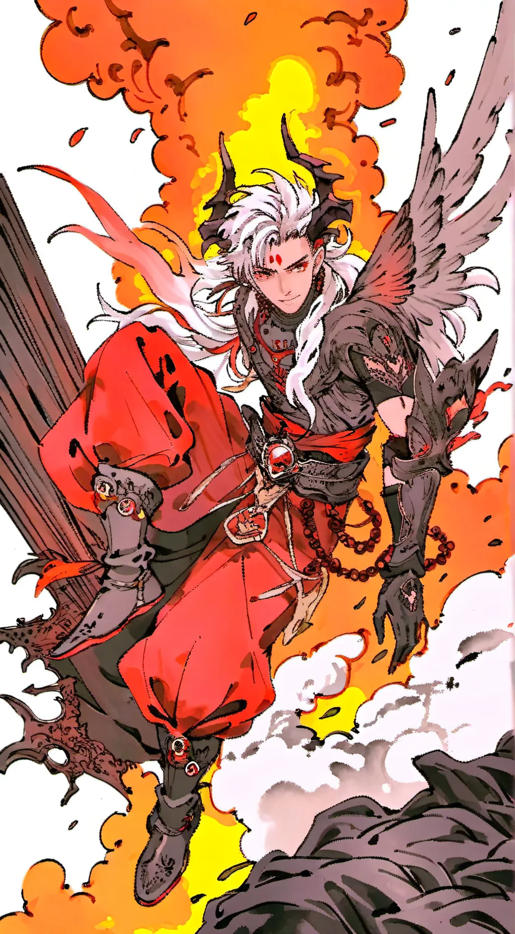ai character: Emojicat hell 1 background