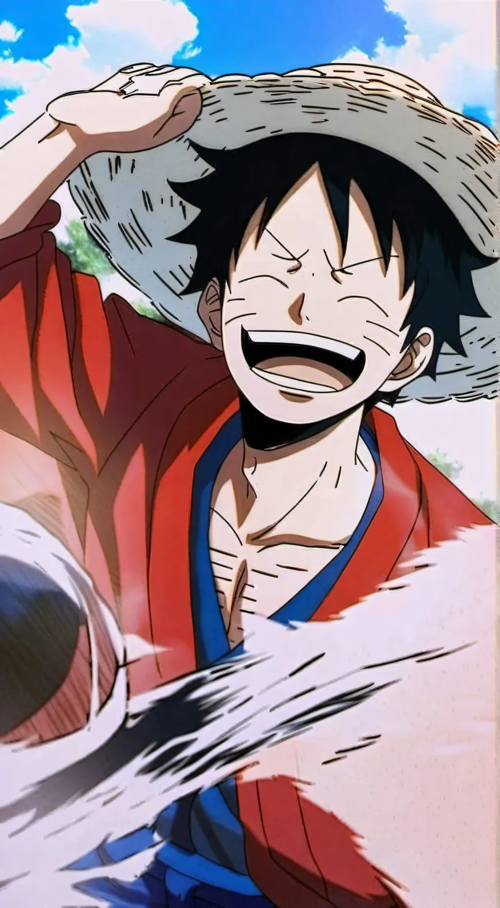 ai character: bando do luffy  background