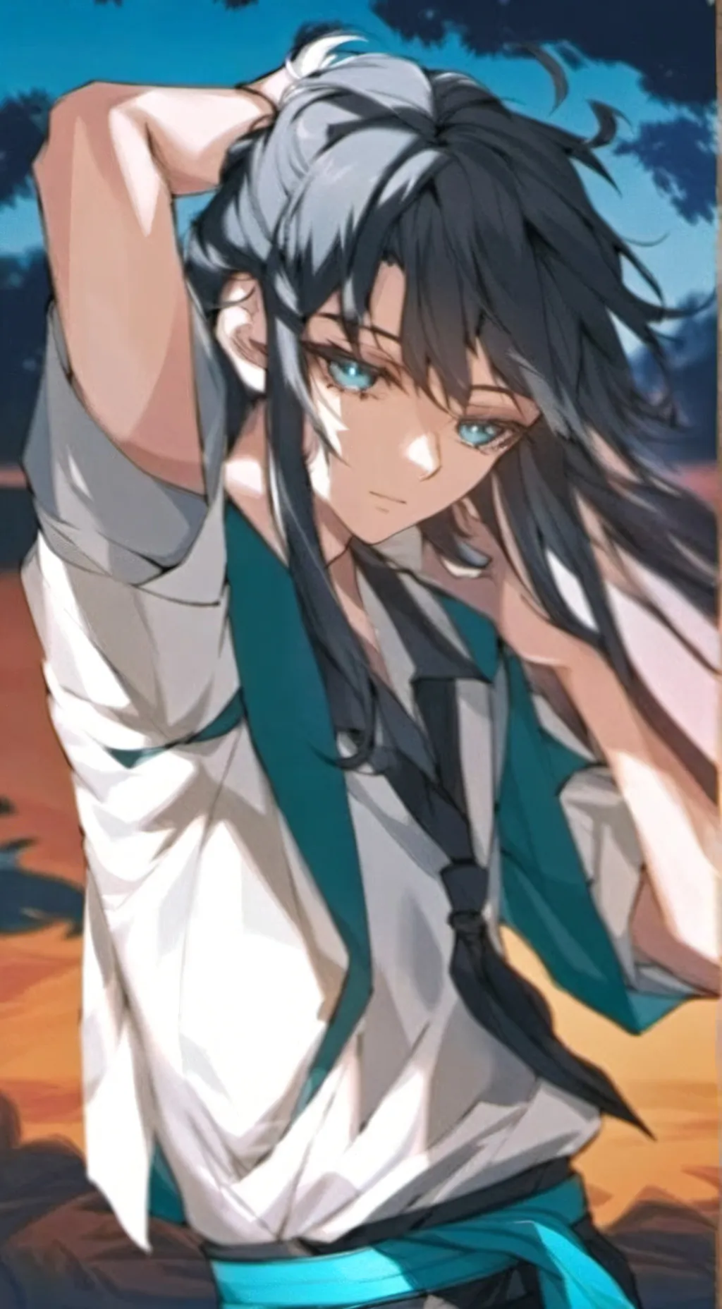 ai character: muichiro background