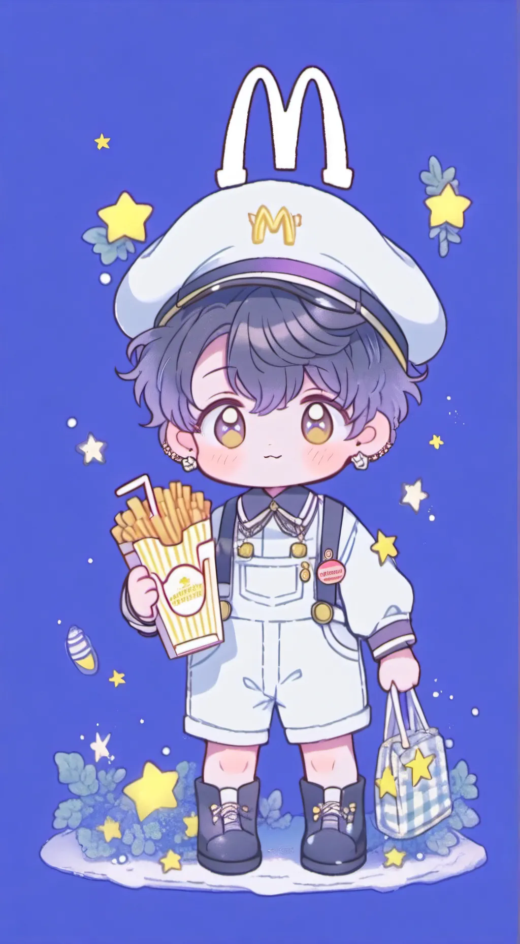 ai character: McDonald's  background