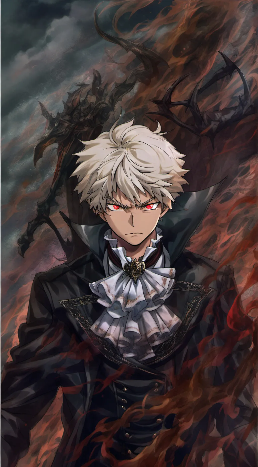 ai character: Kacchan  background