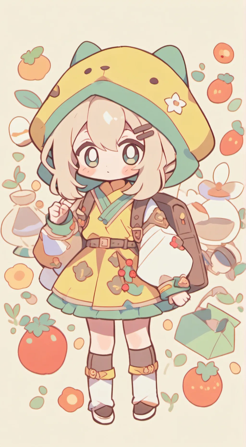 ai character: sprunki te cree background