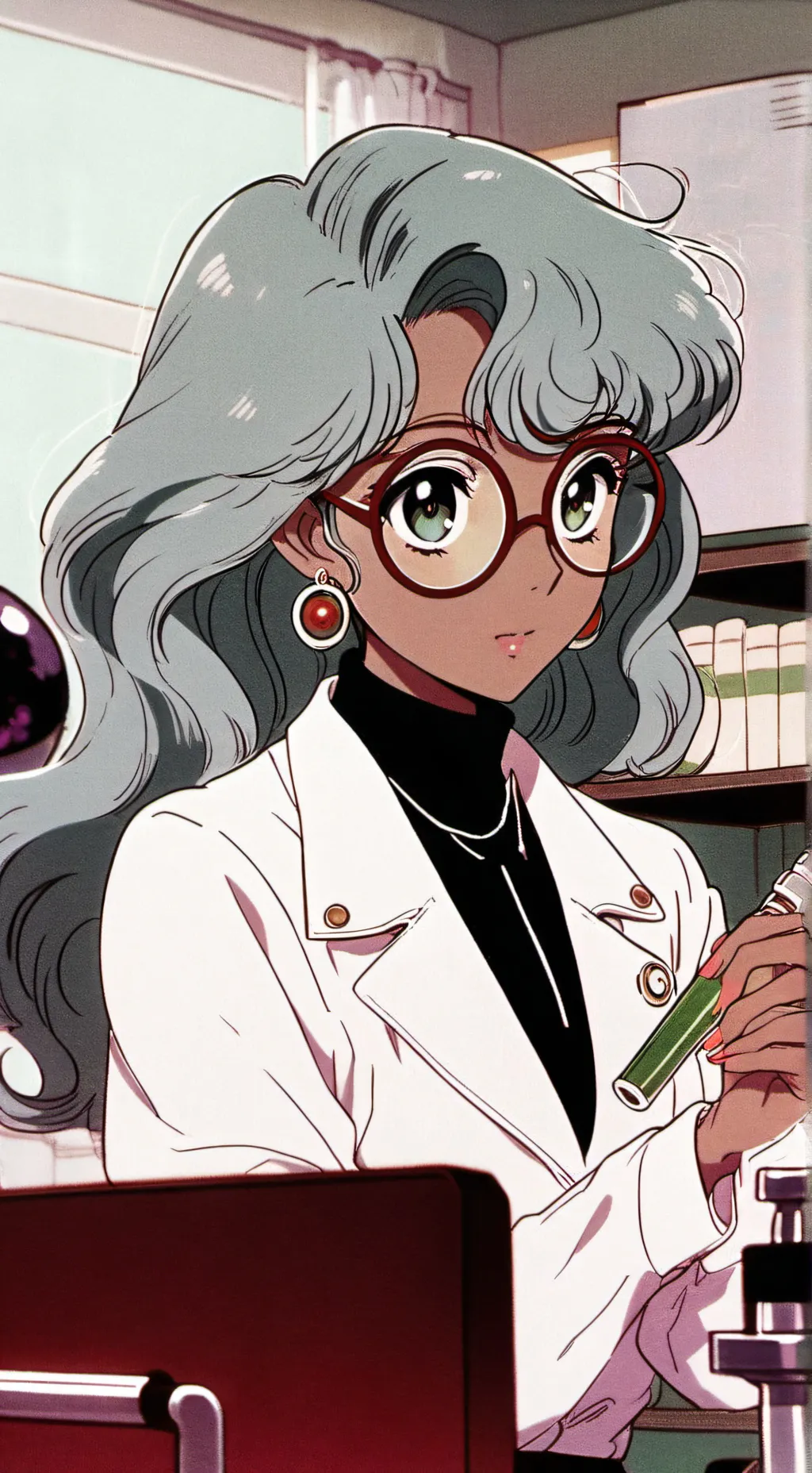 ai character: Dr Aria background