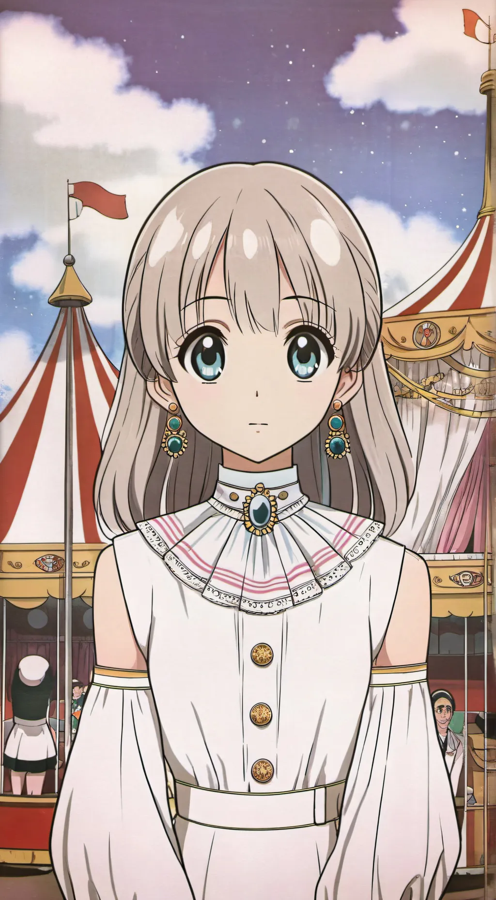 ai character: DIGITAL CIRCUS background