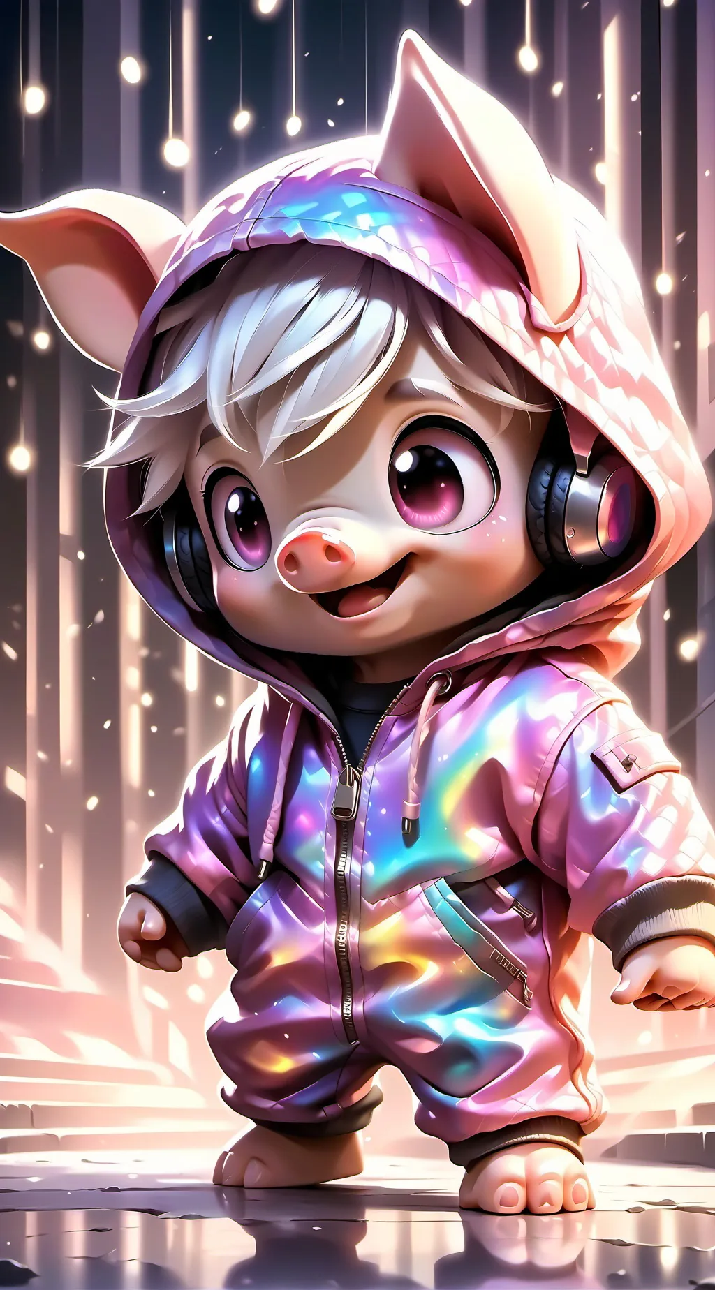 ai character: make piggy famous background