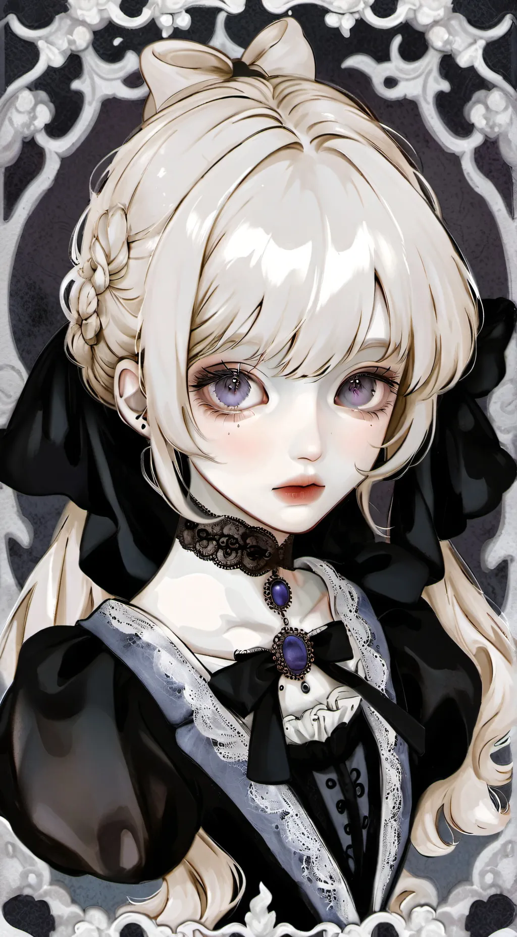 ai character: mha haunted house background