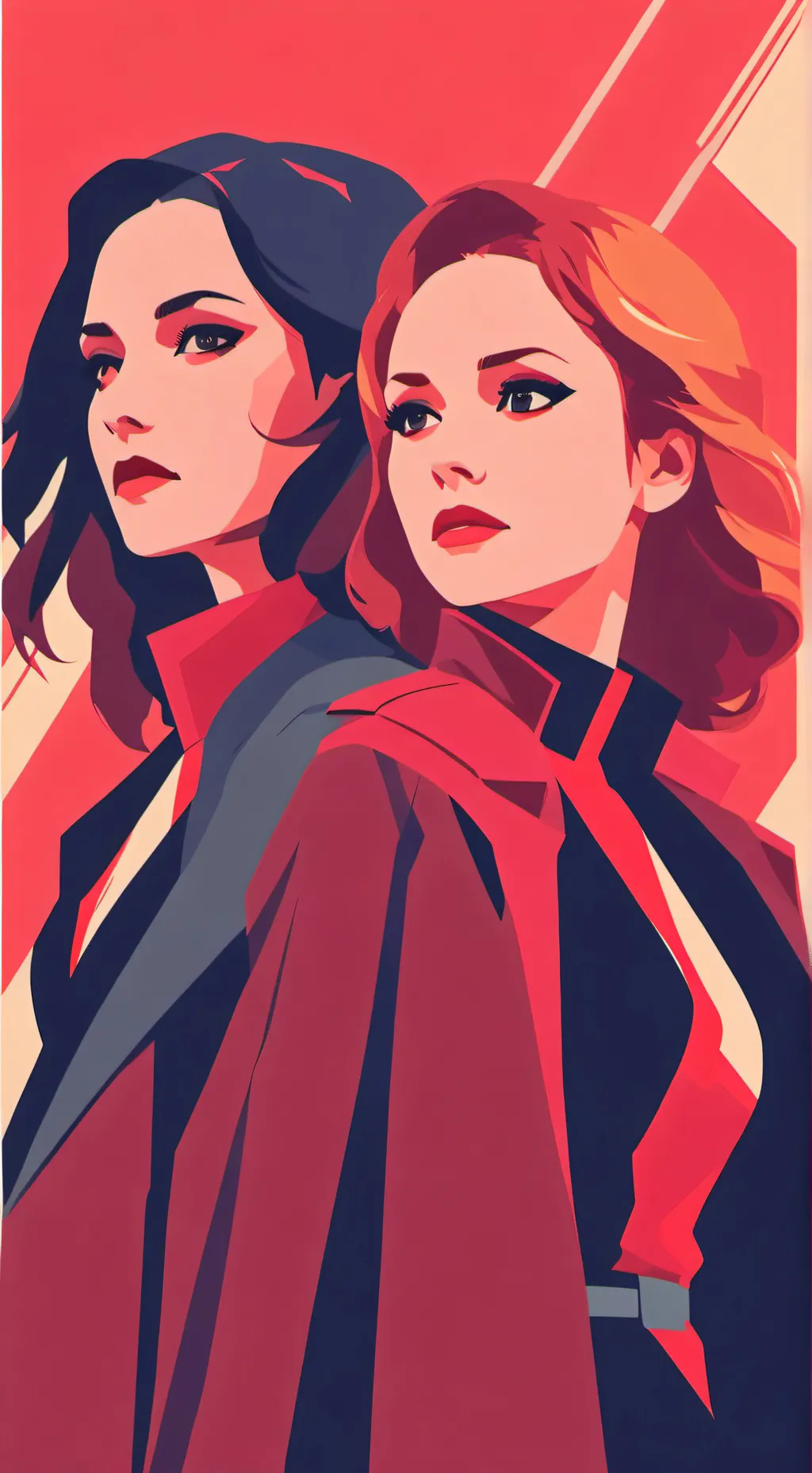 ai character: Wanda x Natasha☆  background