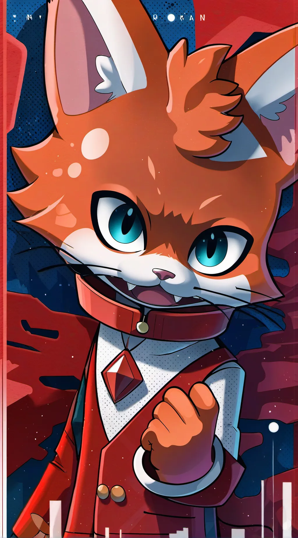 ai character: gato  background