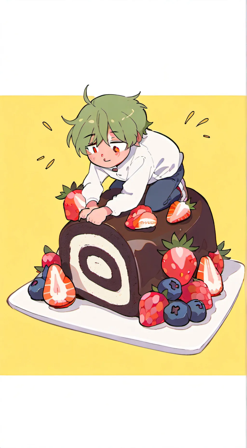 ai character: DW Fruitcake background