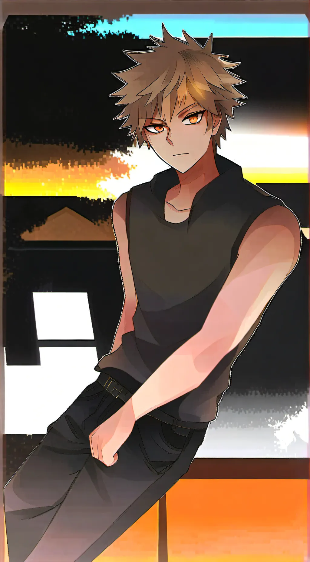 ai character: bakugo background