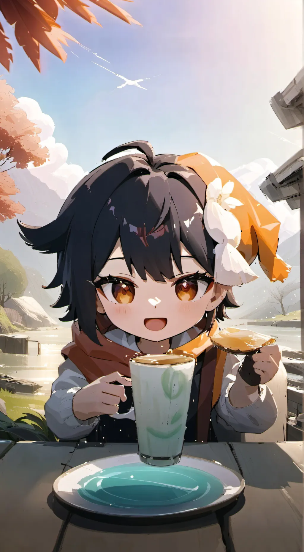 ai character: bloodstricke  background