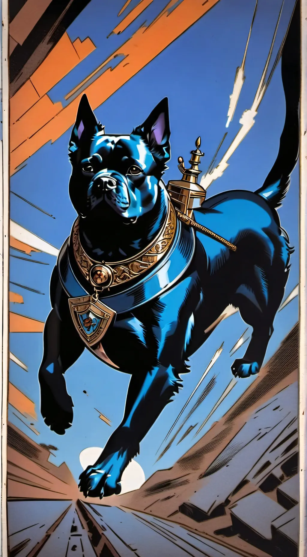 ai character: dog  background