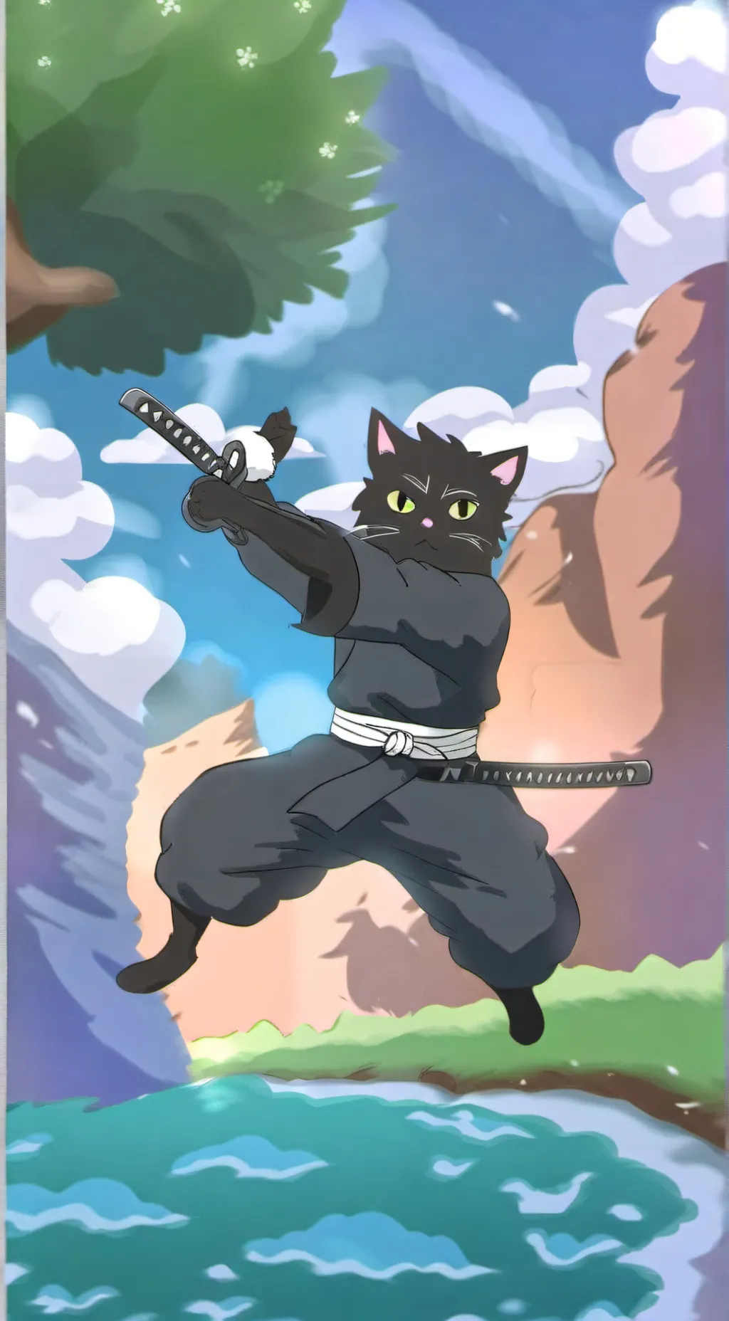 ai character: ninjago safe background