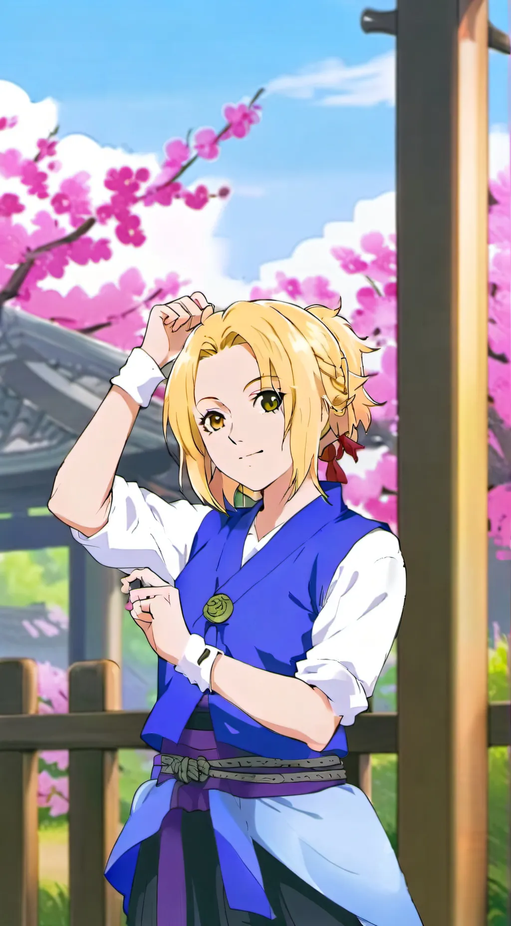 ai character: Mina Uzumaki background