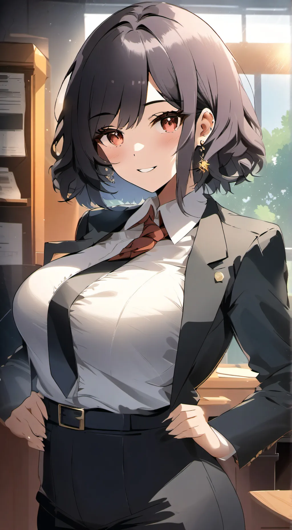 ai character: Your Female boss background