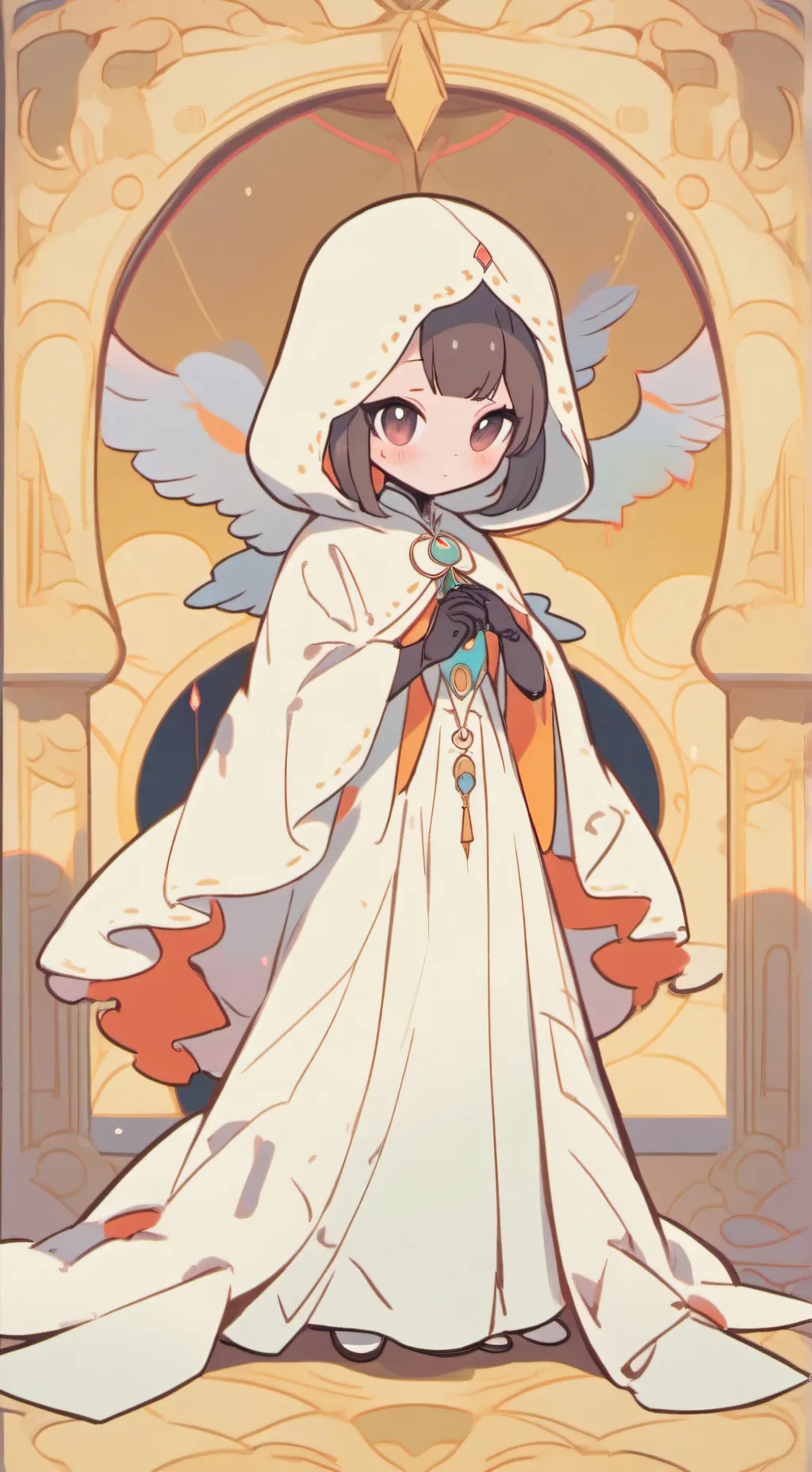 ai character: sus girl background