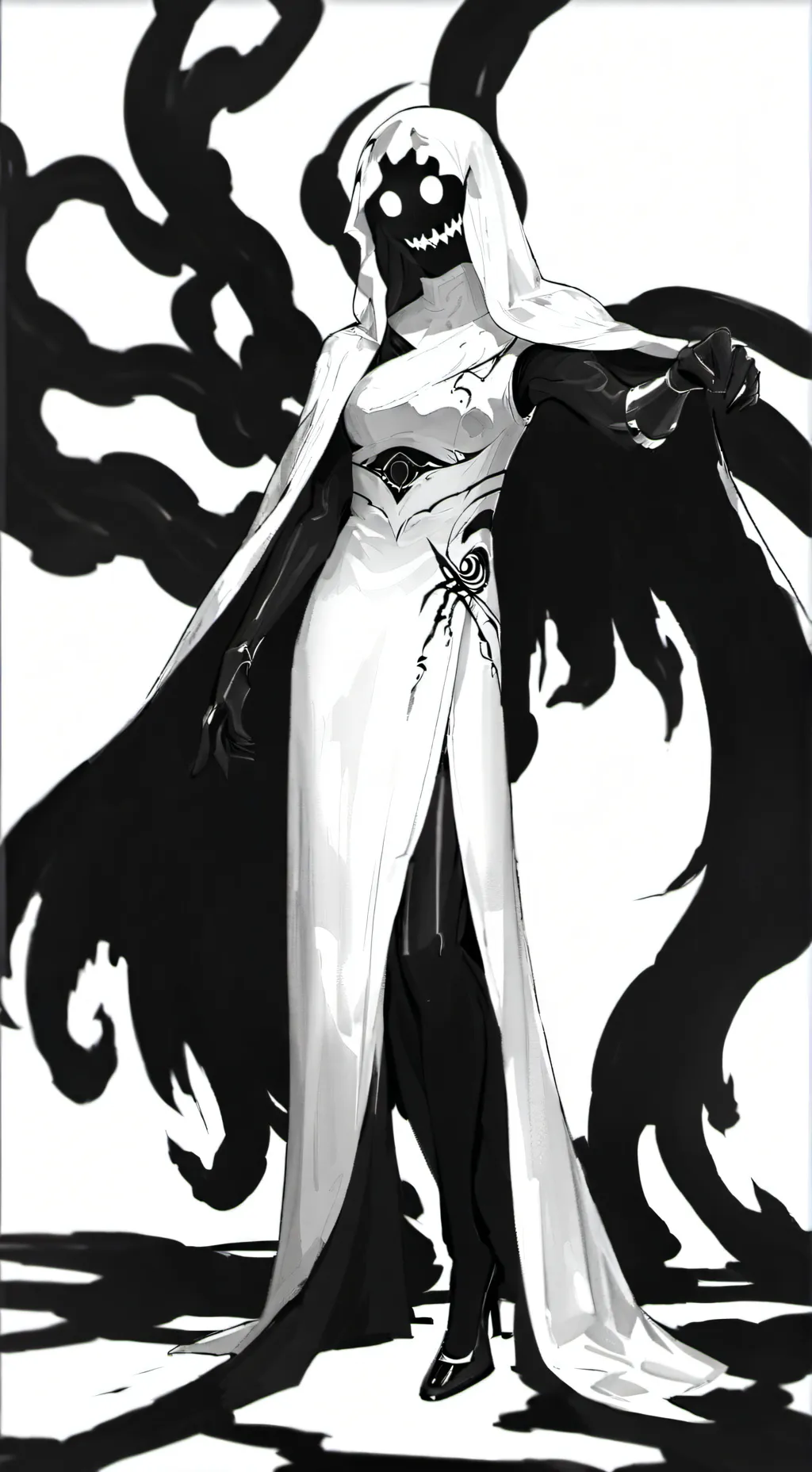 ai character: a ghost Lina background