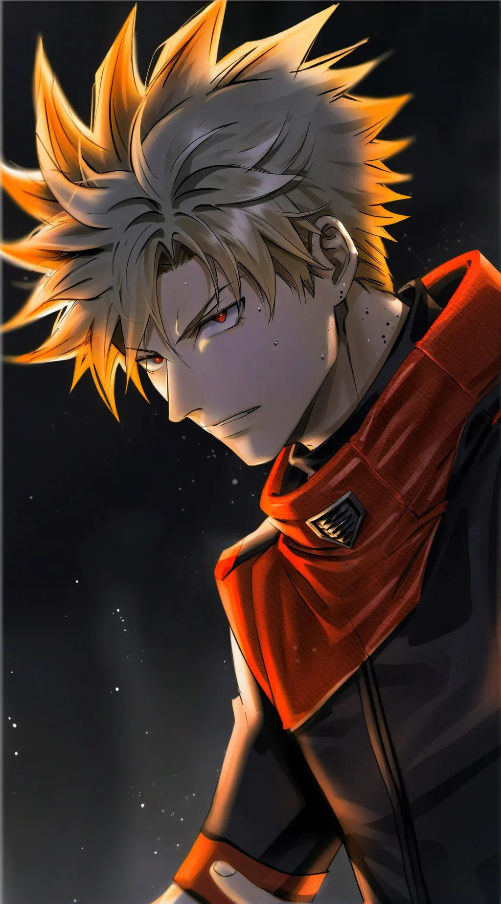 ai character: Katsuki Bakugo  background