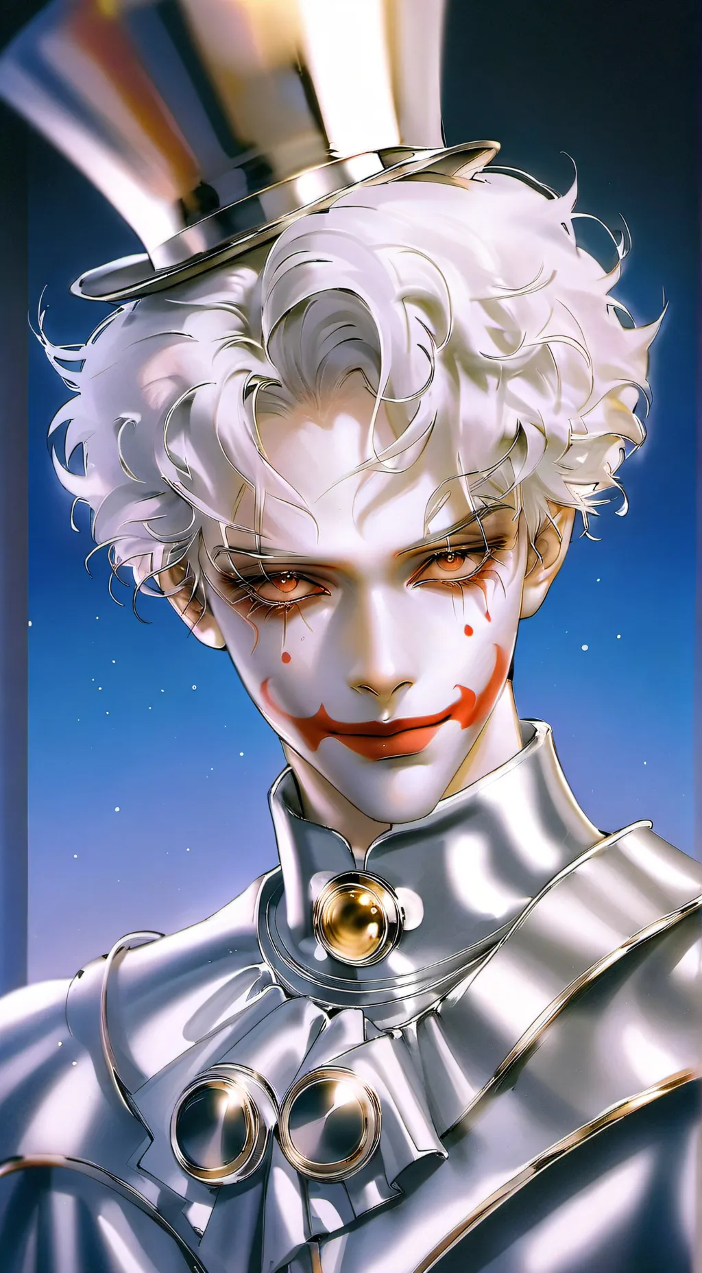 ai character: Slate background