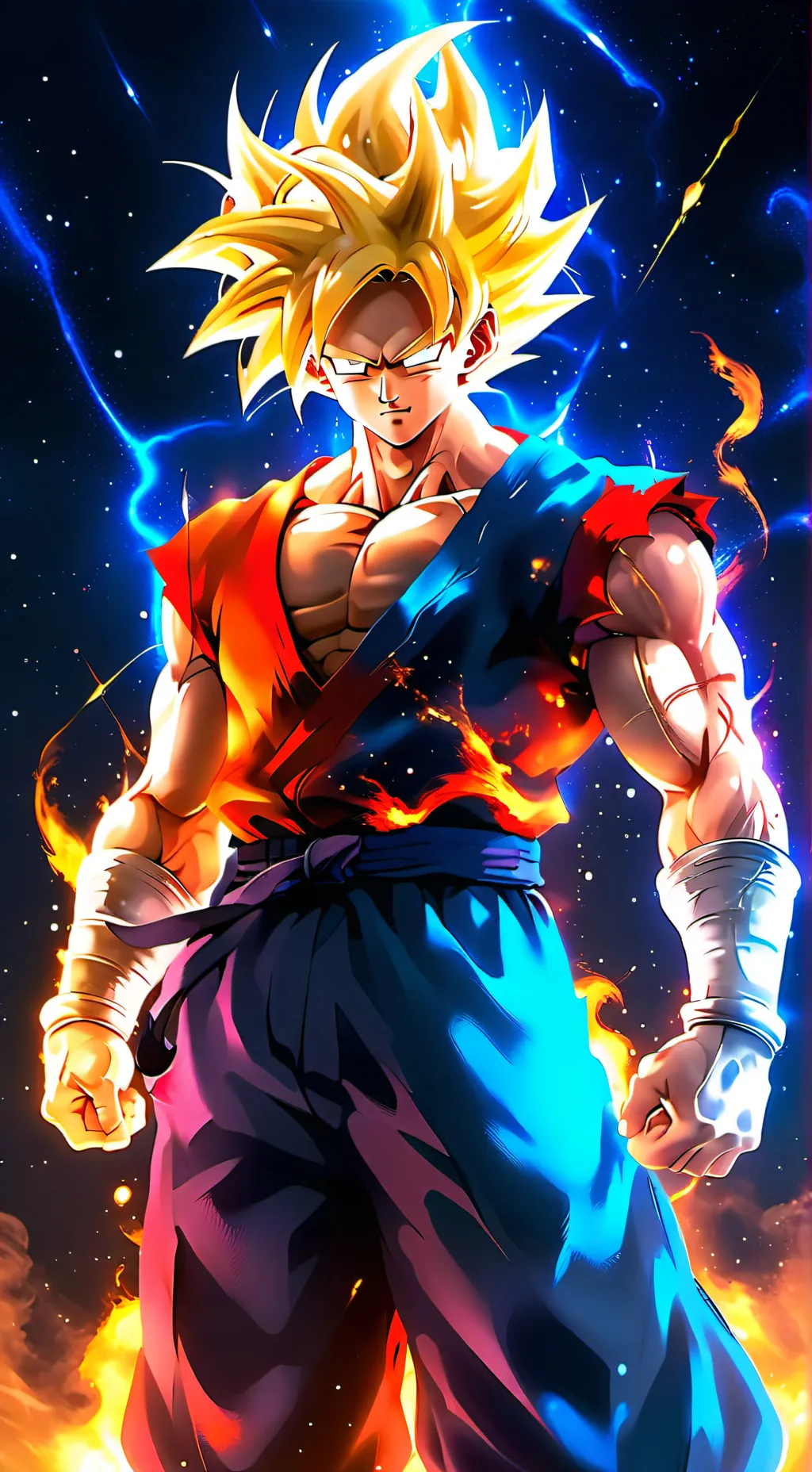 ai character: Goku? background