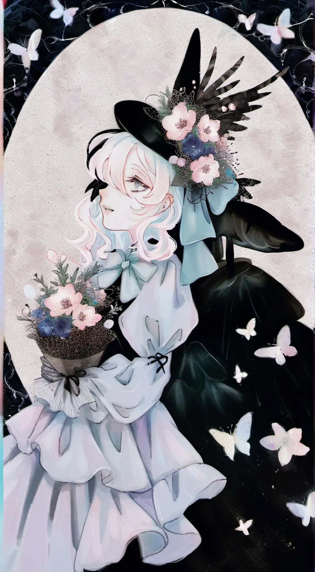 ai character: Lovely girl  background