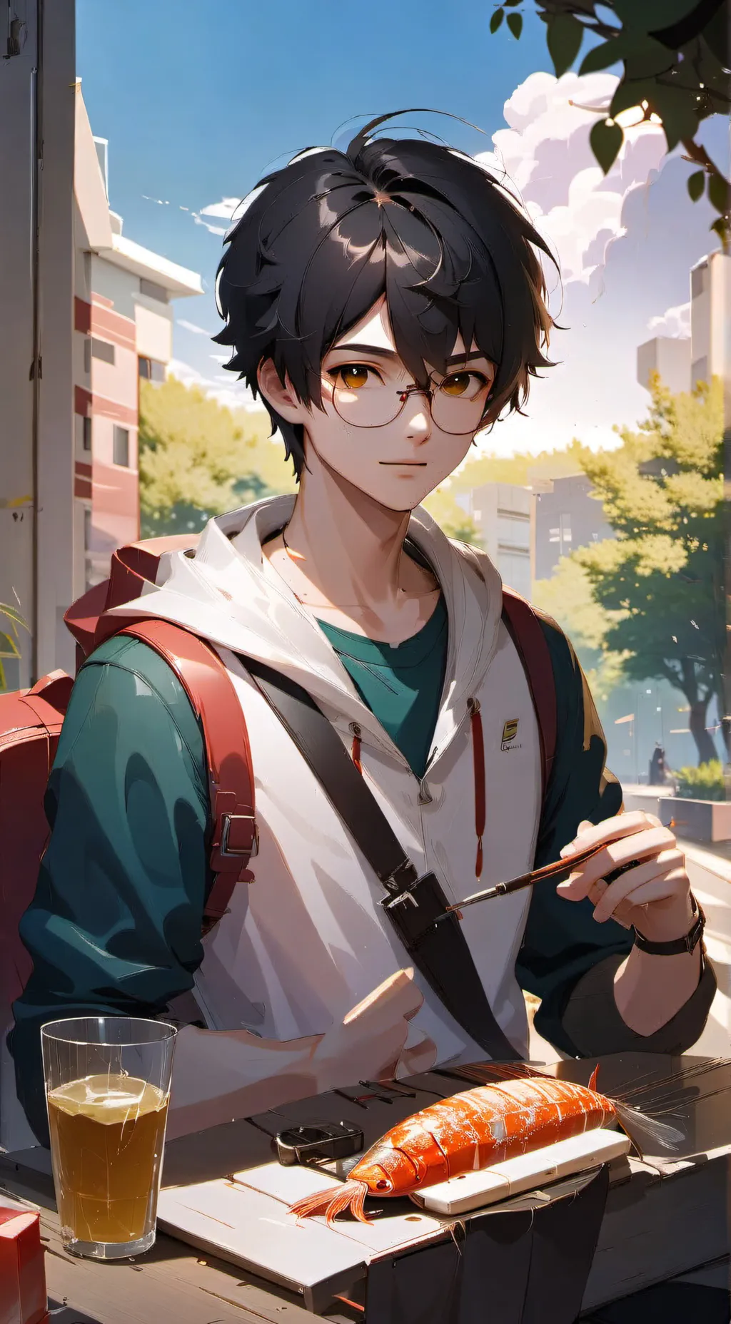 ai character: Leo background