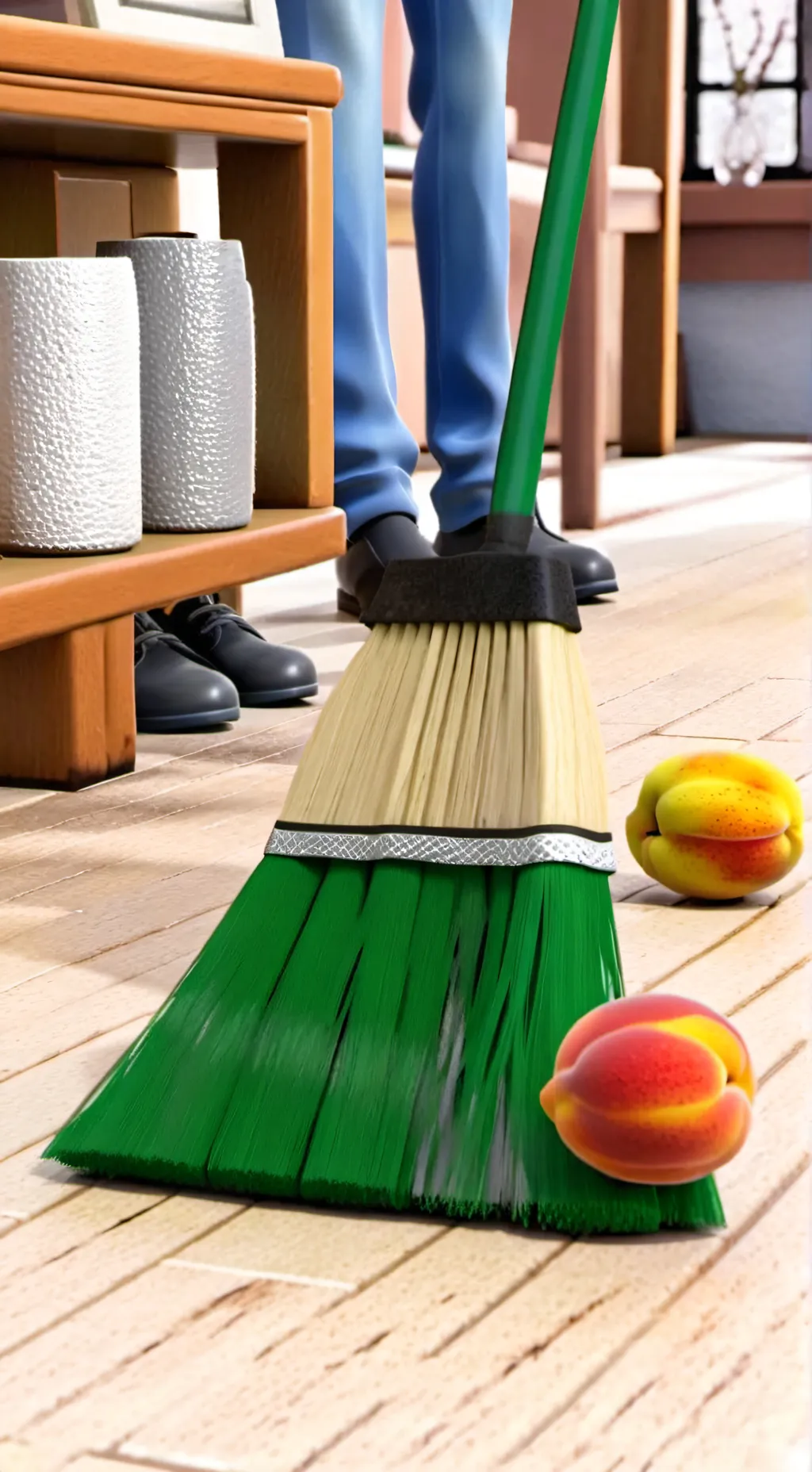 ai character: Gotta sweep background