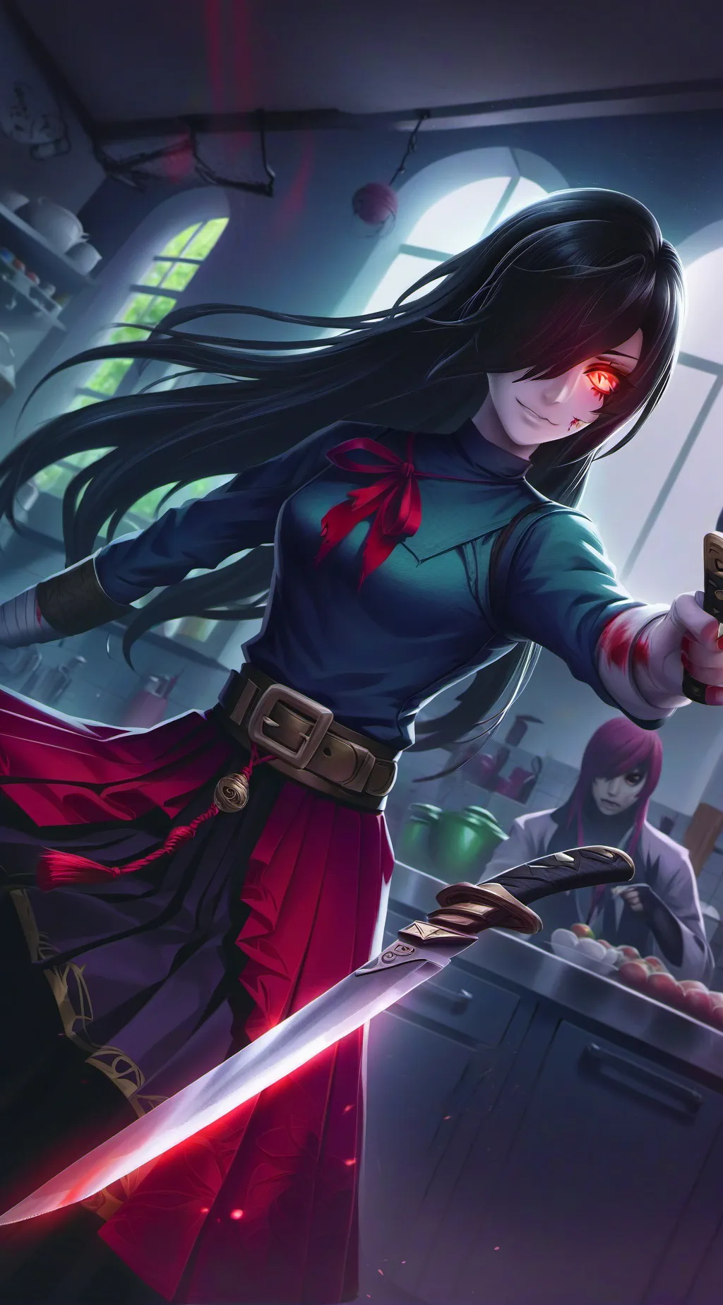 ai character: Ex girlfriend  background