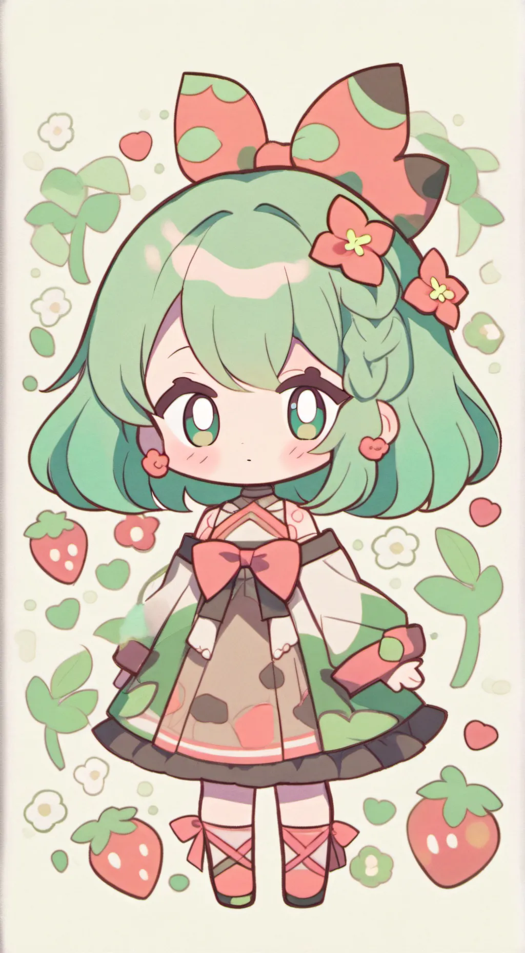ai character: bebé  background