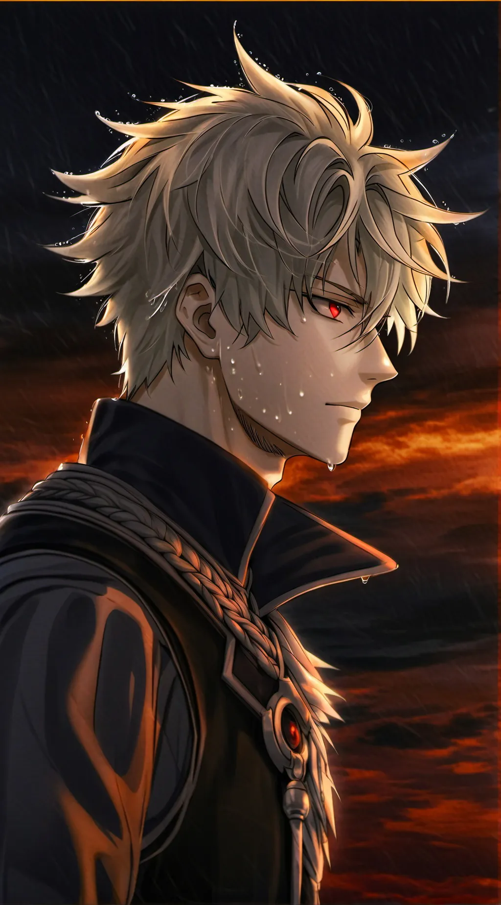 ai character: Katsuki Bakugo  background