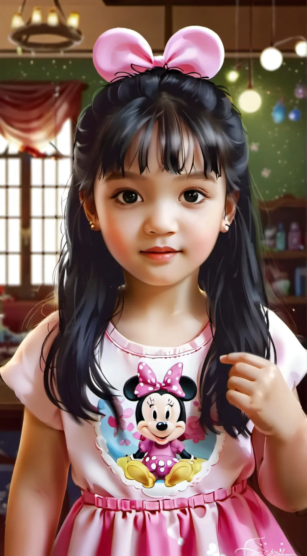 ai character: Minnie  background